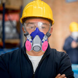 Self-Suction Half Facepiece Particulate Anti-Dust Respirator With 2 Filter Cottons Chemical Industry Protection Mask
