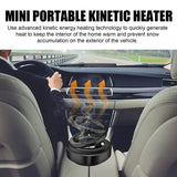 Portable Kinetic Air Aromatherapy Double Ring Rotating Solar Powered Car Perfume Diffuser Molecular Heater