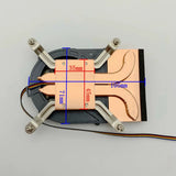 New Ultra-Thin Copper Tube All-In-One CPU Radiator 1200 115X Industrial Computer HTPC Turbine Side-Blowing PWM 6CM Fan