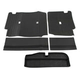 Backrest Protector Black Rear Seat Back Mat Easy To Clean for Car