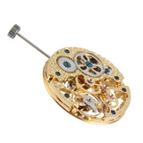 17 Jewels Gold Asian Full for Men's Watch 6497 Hand-Winding Mens Skeleton Movement