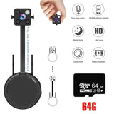 HD 1080P Mini WiFi Camera Tiny Nanny Baby Cam for Home Office Security Night Vision Flexible Lens Mobile Monitoring Push Alarm