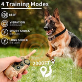 Electric Training Remote Control Rechargeable Bark Collar Waterproonti Barking Device For All Size Dog