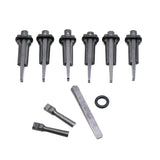 7PCS Industrial Grade Stone Splitter Metal Plug Wedges And Feathers Shims Wedge Metal Rock Splitter Manual Stone Splitting Tool