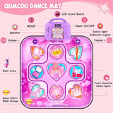 Dance Mat Toys Birthday Gifts, Musical Dance Mat Dance Pad With LED Lights, 6 Game Modes, Built-in Music