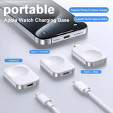 VIKEFON Portable Wireless Apple Watch Magnetic USB Charger For IWatch Series 9 8 7 SE 6 5 4 Fast Charging Station