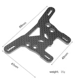Carbon Fiber Bumper Plate Shock Tower Chassis Armor Protector For Tamiya XV02 XV-02 Pro 58707 1/10 RC Car Upgrades Parts