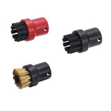 3Pcs Nozzle Nylon Brass Bristle Brushes for SC1 SC2 SC3 SC4 SC5 SC7 EasyFix Mop Cloth Rags Steam Cleaner Parts