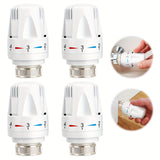 1/4pcs Standard Thermostat Radiator Valve Replacement Head, Thermostat Radiator Valve Heating System Pneumatic Temperature Control Valves For Sinks Bathroom Toilet