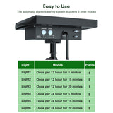 Advanced Solar Powered Automatic Drip Irrigation Kit - Self Watering with Sensor Timer for a Hassle-Free Garden