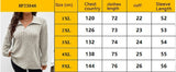 Solid Color Plus Size Women's Clothes Top V-shaped Lapel Long Sleeve Sunken Stripe Brushed T-shirt Loose