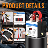 DaierTek Disconnect 12V with Led Voltmeter Control Cut Off Anti-Theft Remote Battery Kill Switch
