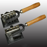 Gold/Sier/Metal Eu Molding Ingot Mould Size Adjustable Jewelry Tools Oil Groove Chisel Wooden Handle Moul