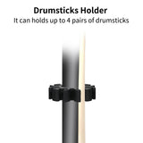 Drumsticks Drumstick Grabber Stick Brush Holder Anti-slip Rubber Drum Rod Holds up to 4 Pairs