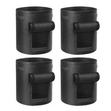 Flap,4Pcs Plant Grow Bags Nonwoven With Sturdy Handle,Garden Pots Vegetable Potato Bag