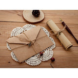 12 Pcs Vintage Kraft European Style for Writing Letter Paper Stationery, Number 3