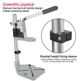 Drill Holder Power Grinder Accessories Bench Drill Stand For Woodwork Rotary Tool Electric Drill Bracket 400mm Base Frame