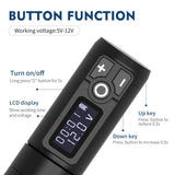 Ambition Soldier Wireless Tattoo hine Rotaty Battery Pen with Portable Power Pack 2400mAh LED Digital Display