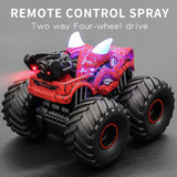 2023 New Dinosaur 6WD Sound And Light Jet Off-road Remote Control Stunt Car Children's Toy Birthday Gift