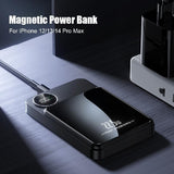 10000mAh Portable 22.5W Magnetic Power Bank 15W Wireless Fast Charger LED Battery Display For IPhone 12 13 14 Pro Max