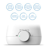 Baby Bottles Food Heater Steam Sterilizer 5-Minute Fast Warming Precise Temperature Control Double Milk Warmer