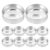 50pcs Durable Aluminum Tealight Candles Holders Home Decor Candle Cups Empty Tealight Candle Cups Candle Holders Festival Party Candle Cups