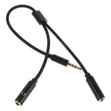 XLR Splitter Cable Microphone Cords Audio Equipment Adapter Cable Audio Splitter For Headphones 3.5mm Headphone And Microphone Splitter