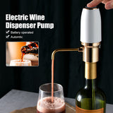 Electric Decanter USB Rechargeable Automatic Aerator Pump Dispenser for Red and White Wine Aeration