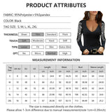 V-neck Printed Long-sleeved Top Women