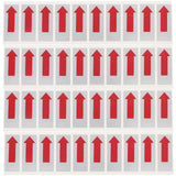 100pcs Red Arrow Self-Adhesive Stickers For Bag Sealing Directional Labels For Garbage Bags Envelopes Small Arrow Marking Labels Adhesive Seal Labels