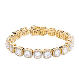 Hip-hop square zircon trendy bracelet