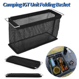Unit Storage Box Portable Folding Mesh Drain Basket Outdoor Camping IGT Table Accessories