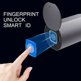 Fingerprint Bike Lock Bluetooth Connection IP65 Waterproof USB Rechargable