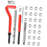 30Pcs Metric Thread Insert Kit M3 M4 M7 M9 M11 Helicoil Car Pro Coil 304 Stainless Steel Auto Repair Tool Bag