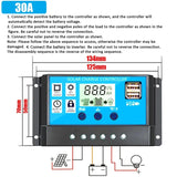12V to 110/220V Panel System 18V 50W Solar Panel+50A Controller+6000W Modified Sine Wave Inverter Power Generation Kit