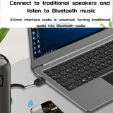 3.5mm Aux Bluetooth Adapter Dongle Cable For Car Bluetooth 5.0 Receiver Auto Handfree Car Kit Audio Music Player with Mic