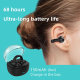 P80 Earclip Wireless Bluetooth Headset OWS Touch Light Mini High Quality Earplugs Anti Sweat HD Sound Stereo Universal Headset