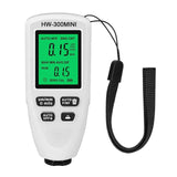 HW-300MINI Coating Thickness Gauge 0-2000UM Measuring Paint Tools Portable Car Coating Thickness Measurer Black