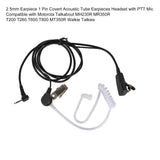 Walkie Talkie 2.5mm Earpiece 1 Pin Covert Acoustic Tube Earpieces Headset For Motorola Talkabout MH230R MR350R T200 T260 T600