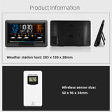 Tuya WIFI Smart Station - Indoor/Outdoor Temperature & Humidity Meter, Weather Forecast, Multifunctional Alarm Clock.