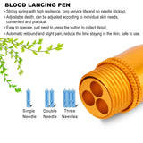 Household Medical Three-needle Lancing Pen Cupping Acupuncture Massage Test Blood Collection Device Sterile