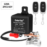 Relay 12V Battery Disconnect Cut Off Isolator Anti-Theft with Remote Control Switch Fobs