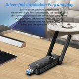 1800Mbps Adaptador Wifi 6 Usb Adapter 5G& 2.4G High Speed Network Cards Para PC Rede Wifi6 Wireless Tarjeta De Red for Win10 11