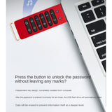 1 PCS Secure USB Drive Encrypted USB Flash Drive Hardware Password Memory Stick With Keypad USB 3.0 Disk Flash 128GB