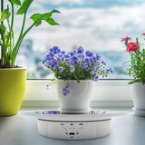 Motorized Rotating Stand, 7.87Inch,Mirror Covered 360 Degree Turntable Display Stand for Photography (White)