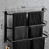 Premium Bar Hanger Double Hook Wall Mounted Bathroom Rack Kitchen Towel Holder