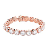 Hip-hop square zircon trendy bracelet