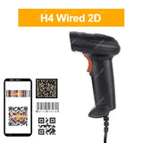 Holyhah Barcode Scanner H4 wired H4W wireless and H4B Bluetooth 2D barcode reader
