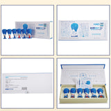Newest 6pcs Haci 5 Elements Needle Bipolar Strong Vacuum Acupuncture Suction Cupping Set Magnetic therapy