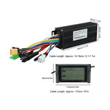 Electric Bike Conversion Kit 3 Mode Simple Installation Electric Bike Controller 1000‑1500W Multifunctional 30A for Travelling